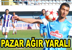 Pazarspor evinde mağlup oldu