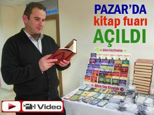 Pazar'da kitap fuarı 10 gün açık kalacak