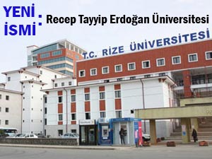 Senato Rize Üniversitesi'nin ismini değişti