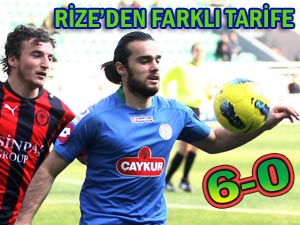 Rizespor'dan kupada farklı tarife: 6-0