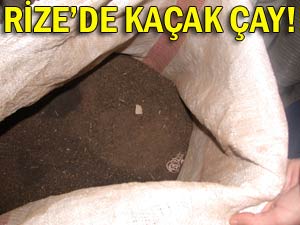 Rize'de 37 ton kaçak çay ele geçirildi!