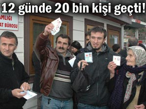 Sarp'tan 12 günde 20 bin kişi geçiş yaptı!