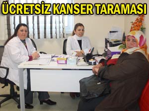 Rize'de ücretsiz kanser taraması başlatıldı