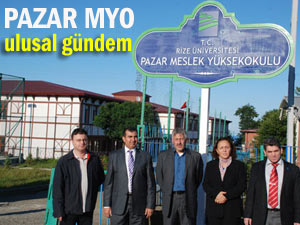 Pazar MYO'ya ulusal basından yoğun ilgi