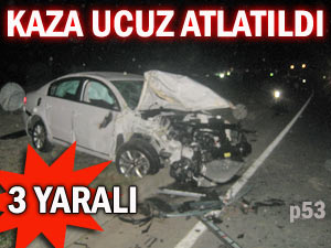 Pazar'da trafik kazası: 3 yaralı