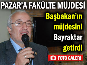 Başbakan'dan Pazar'a fakülte müjdesi