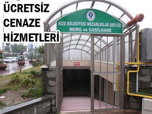 Rize Belediyesi'nden ücretsiz cenaze hizmeti