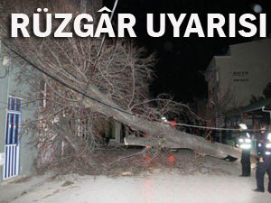 RİZE İÇİN ŞİDDETLİ RÜZGAR UYARISI