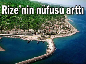 RİZE’NİN NÜFUSU 323 BİN’E YÜKSELDİ