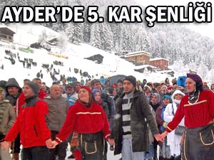 Ayder'de 5. Kardan Adam şenlikleri başladı