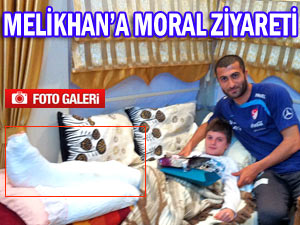 Pazarspor'da U-14 kaptanına moral ziyareti