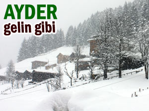 Ayder'de kar kalınlığı bir metreye yaklaşıyor