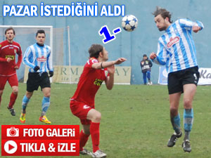 Pazarspor, Siirt'e tek attı üç aldı: 1-0