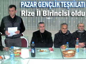 Pazar, Rize'deki en aktif ilçe teşkilatı seçildi