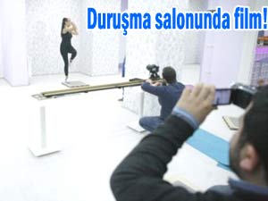 Rize'de adliye sarayında reklam çekimi!