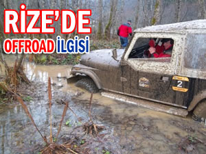 Rize'de Offroad'a olan ilgi her geçen gün artıyor