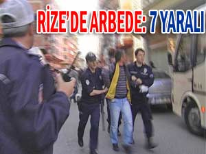 Rize'de polis-vatandaş arbedesi: 7 yaralı