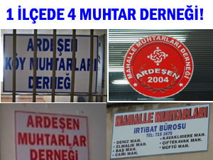 Ardeşen'de 4 ayrı muhtarlar derneği var!