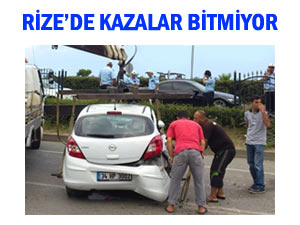 RİZE'DE ZİNCİRLEME TRAFİK KAZASI