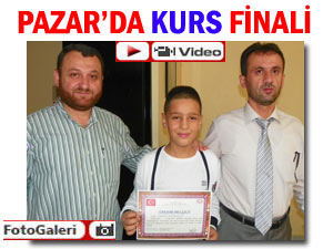 Pazar'da Yaz Kur'an Kursları finali düzenlendi