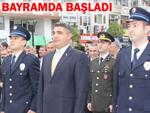 Pazar'ın yeni kaymakamı bayram ile başladı