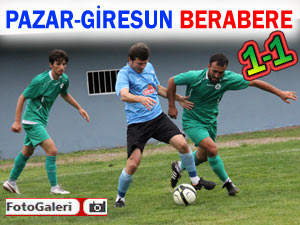 Pazarspor Giresunspor'la 1-1 berabere kaldı