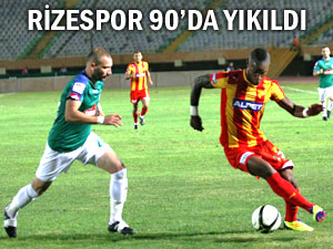 RİZESPOR SON NEFESTE BOYUN EĞDİ