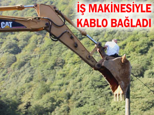 Muhtarın kablo bağlama yöntemi korkuttu