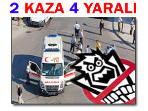 Pazar ve Ardeşen'de kaza: 4 yaralı