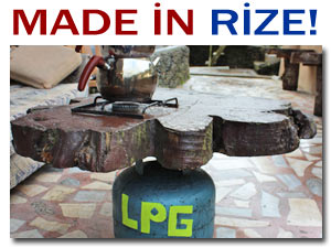 RİZELİ MASANIN LPG'LİSİNİ DE YAPTI!