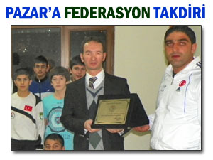 Pazar HEM'e Güreş Federasyonu'ndan tebrik