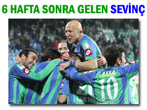 Rizespor 6 hafta sonra galibiyetle tanıştı