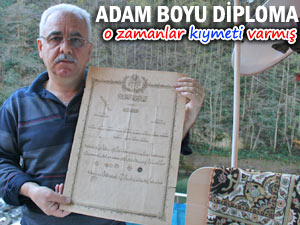 Rize'de, 103 yıllık iptidai diploması ortaya çıktı!