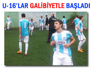 Pazarspor'un U-16'ları galibiyetle başladı