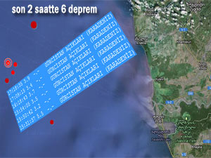 Karadeniz'de son 2 saatte 6 deprem oldu