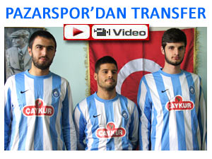 PAZARSPOR 3 OYUNCUYA İMZA ATTIRDI