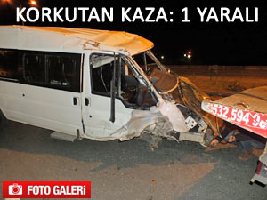 PAZAR'DA TRAFİK KAZASI: 1 YARALI