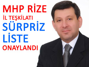 Yeni MHP Rize İl Teşkilatı onaylandı