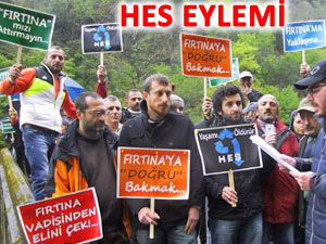 Ç.Hemşin'de HES başlamadan eylem başladı!