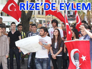 RİZE'DE ‘TAKSİM GEZİ PARKI’ EYLEMİ