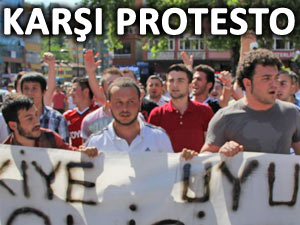 RİZELİ, PROTESTOCULARI PROTESTO ETTİ