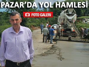 Pazar Belediyesi'nden parke ve beton hamlesi