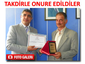 Pazarlı servis sürücülerine takdir belgesi