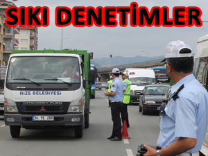 Rize'de sıkı denetimler trafik kazalarını azalttı