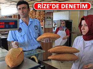 RİZE'DE FIRINLARA RAMAZAN DENETİMİ