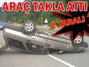 FINDIKLI'DA TRAFİK KAZASI: 2 YARALI