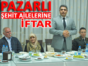 Pazar Kaymakamı, şehit ailelerine teselli verdi