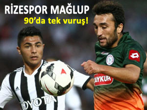 RİZESPOR BEŞİKTAŞ'A 90'DA BOYUN EĞDİ