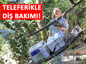 Rize'nin ilkel teleferiği sağlık hizmetine yaradı!