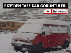 KIŞ MEVSİMİ RİZE’DE KENDİNİ GÖSTERDİ